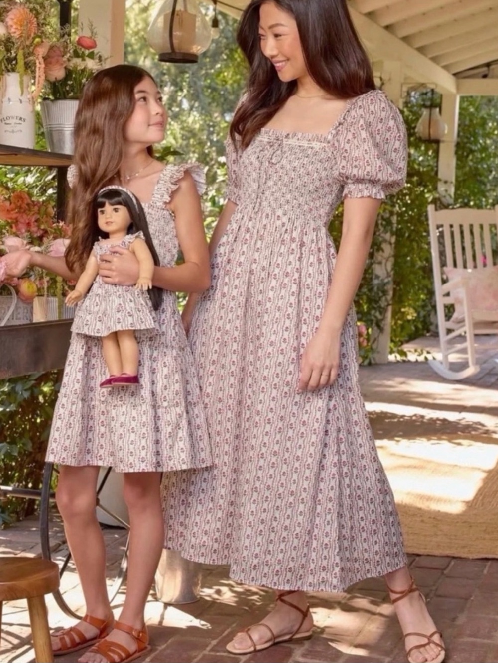 Hill House Home x American Girl Felicity print women’s Scarlett Nap Dress XL - Picture 3 of 6